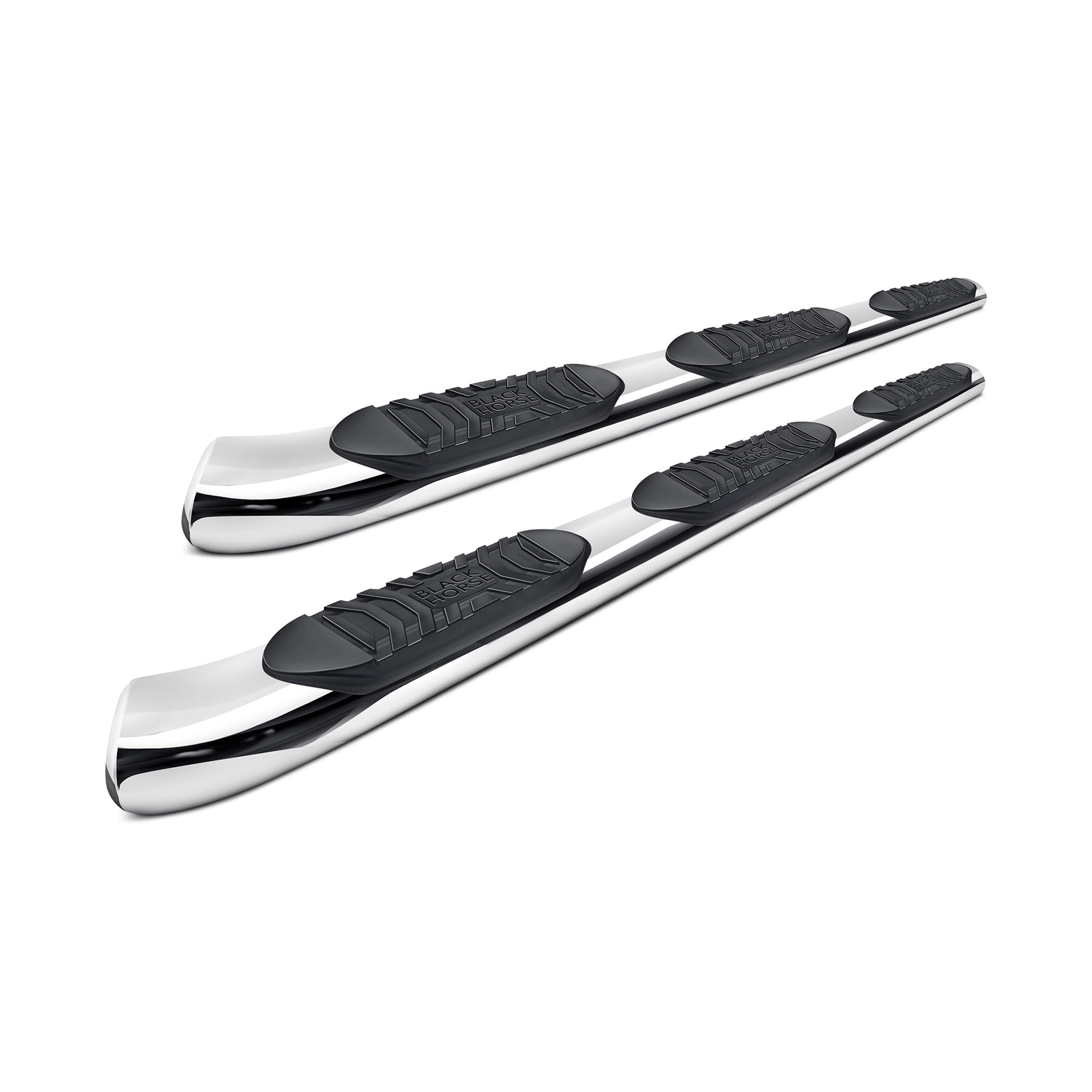 Black Horse Off Road 2 Pieces Stainless Steel Truck Cab Side Step FOF2SS-NL Side Steps