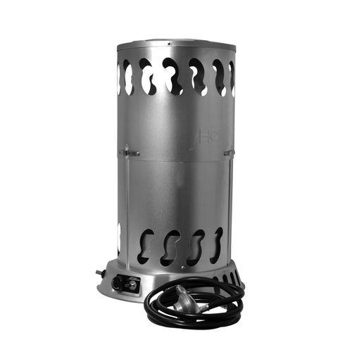 MH200CVX Mr. Heater 200,000 BTU Portable Outdoor Adjustable Propane Gas Convection Heater with Push Button Igniter and Regulator, Silver