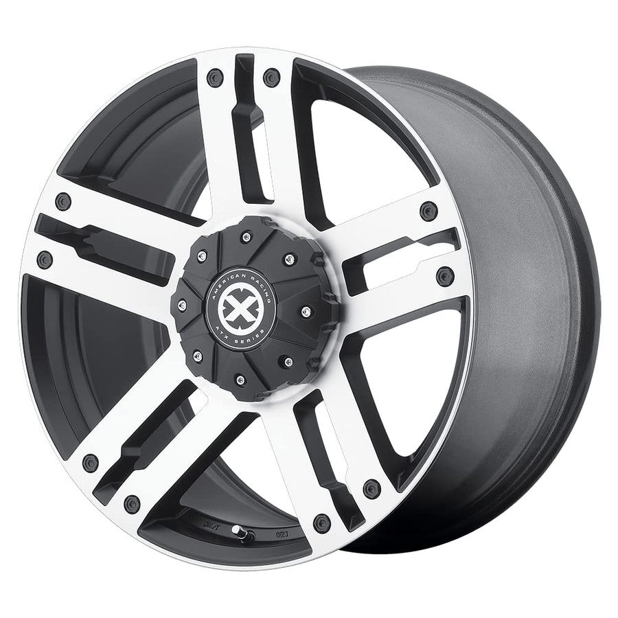 AX190 20X9 5X120 S-BLK MACH 18MM - ATX Series AX19029052718