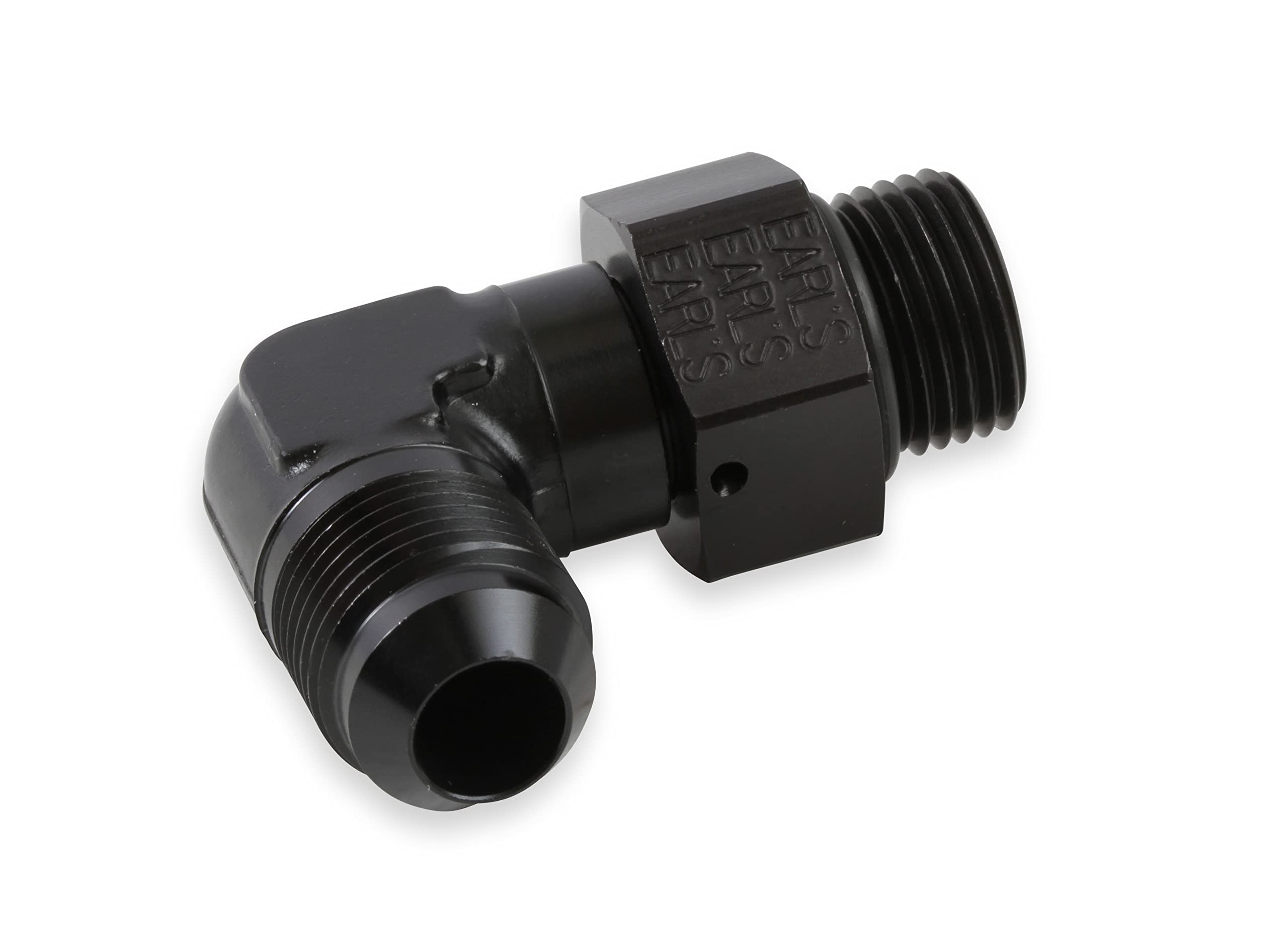 90 Degree Earl's -8 AN Male to 3/4-16 Swivel AT949008ERL