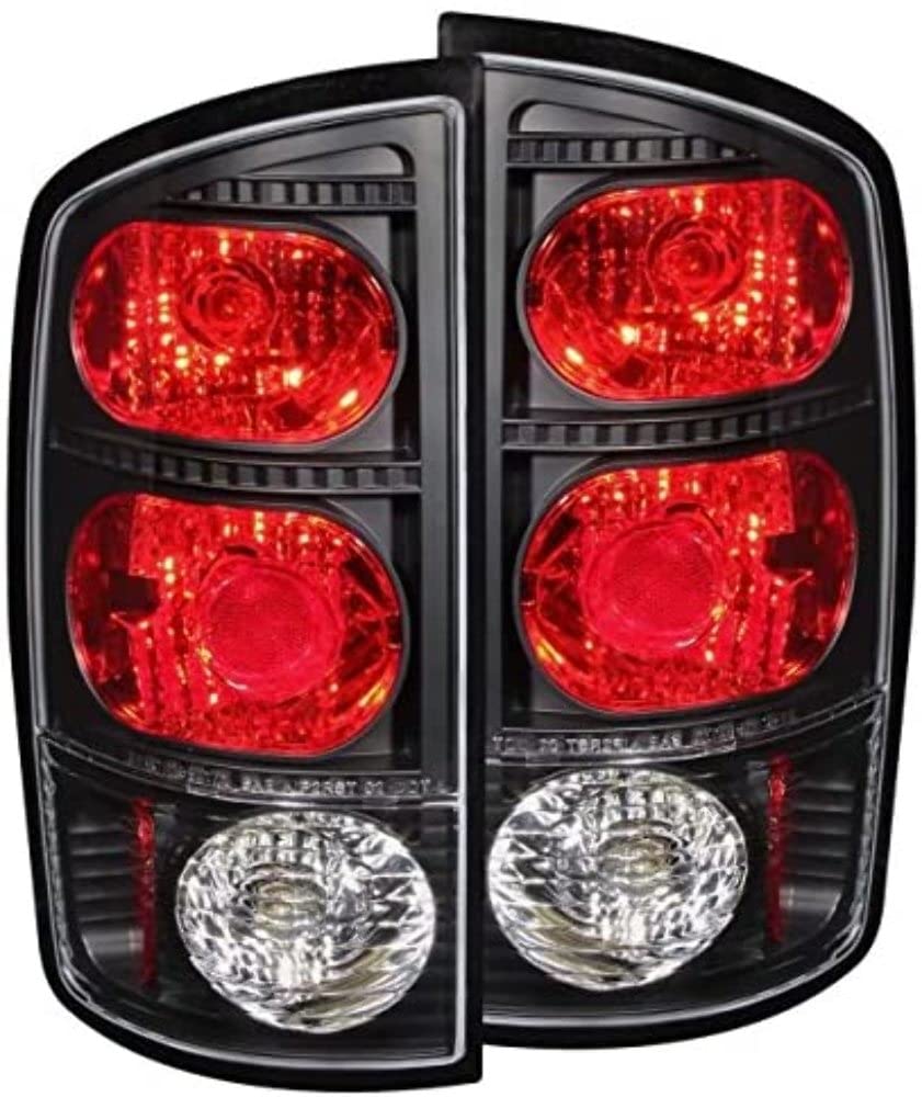 Black Euro Tail Light Set-Clear Lens ANZO USA 211045