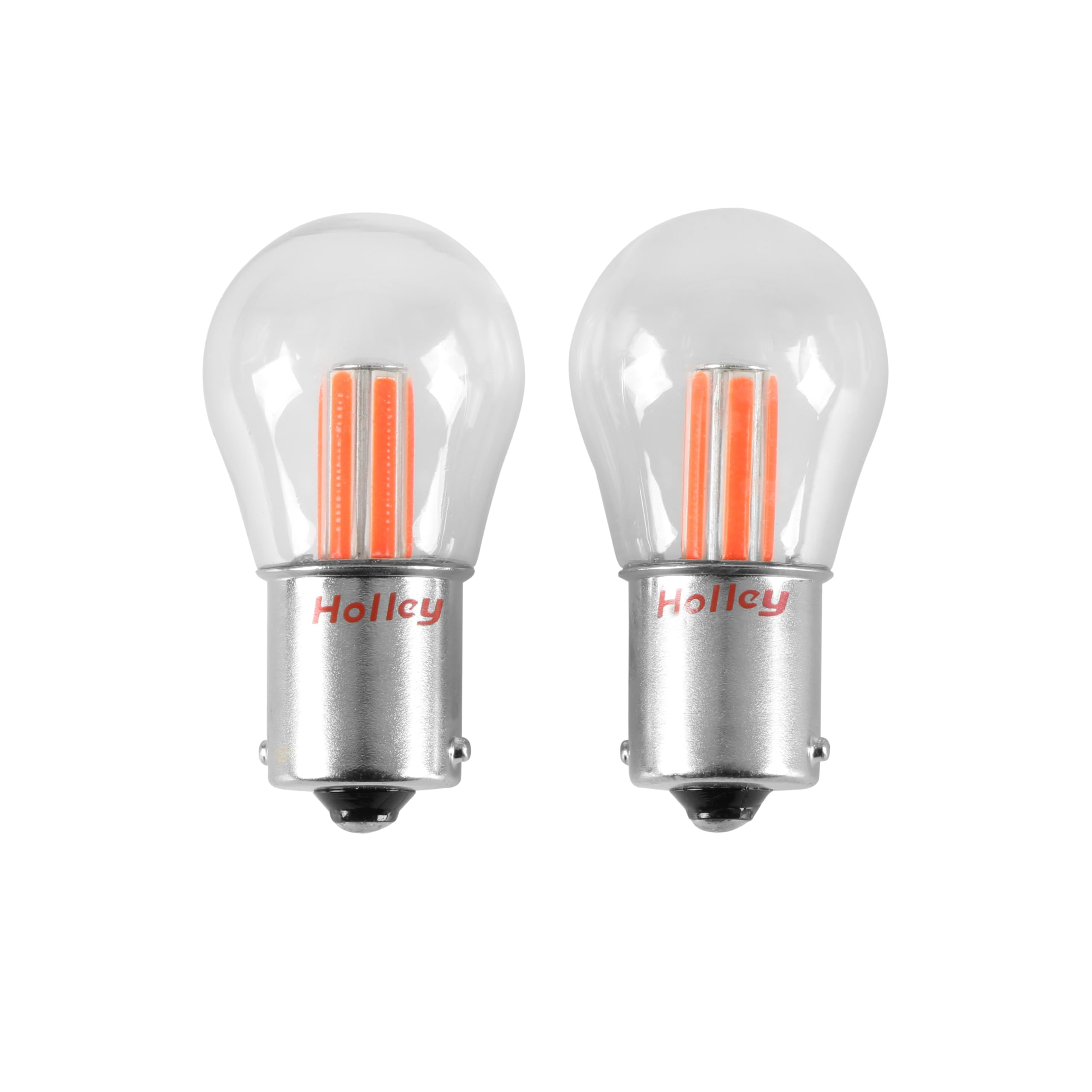 Holley HLED25 RetroBright LED Bulbs - Turn Signal 1156 - Red - Pair