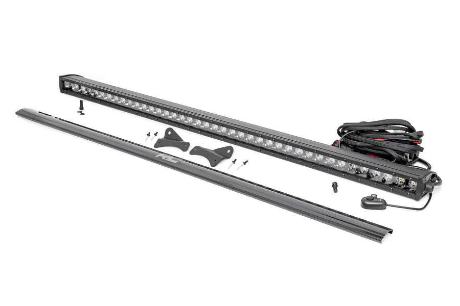 40" Rough Country LED Light Bar Roof Rack Mount for Ford Bronco Sport (2021-2025) - 200W, 16,000 Lumen CREE LED, Spot Focus Beam