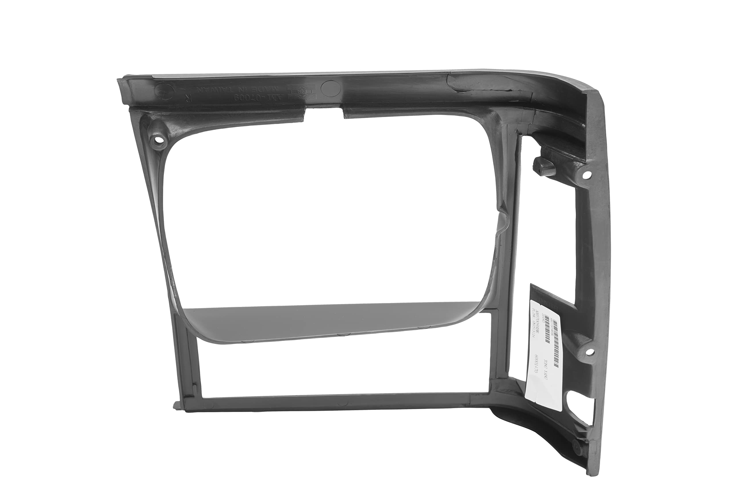 12419.16 | Omix | Right Headlight Bezel, Black | OE Reference: 55054930 | Fits 1991-1996 Jeep Cherokee XJ