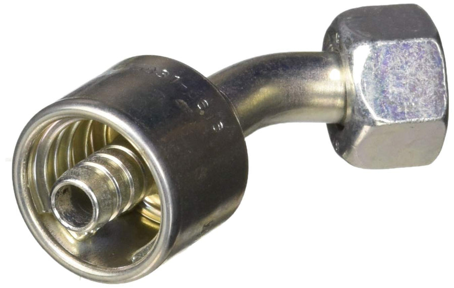 Gates G25831-0606 British Standard Female Parallel Pipe O Ring Swivel 45 Bent Tube (Mega Crimp)