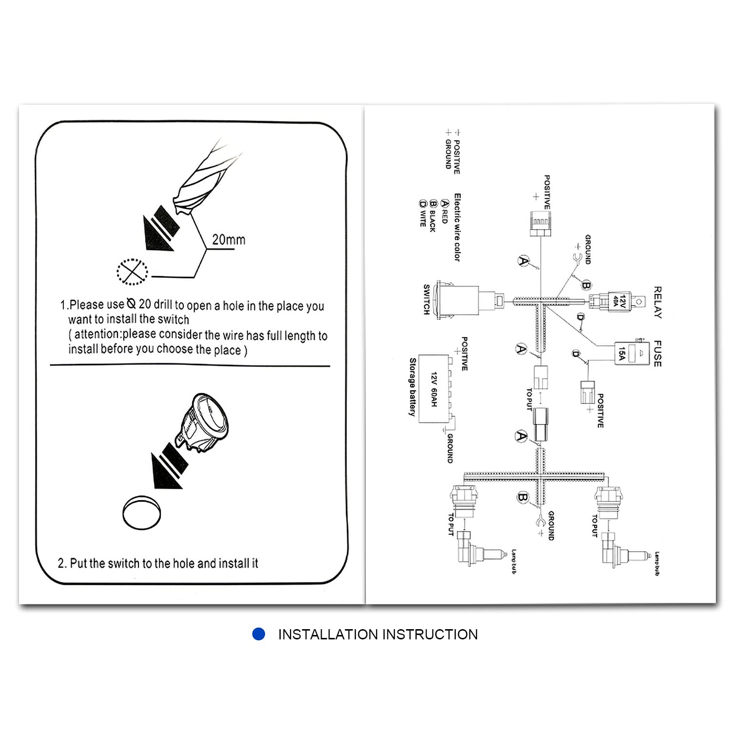 Fog Lights SPEC-D TUNING Chrome + H11 Bulbs Compatible with 2014-2015 Chevy Camaro 3.6L V6, L+R Pair Assembly