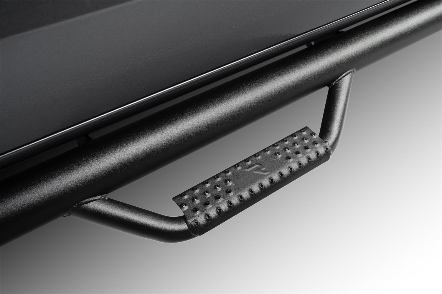 Toyota Tundra RealTruck Nerf Steps | Wheel-to-Wheel w/ Bed Access, Heavy Duty Steel, Textured Black | T07107QC-6-TX | Fits 2007 - 2021 Toyota Tundra Double Cab