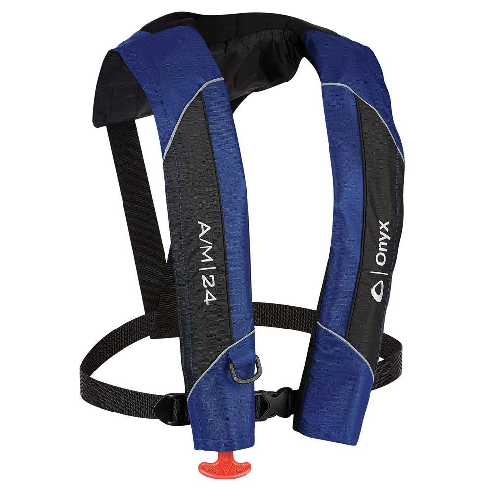 A/M-24 Onyx Automatic/Manual Inflatable PFD Life Jacket - Blue10