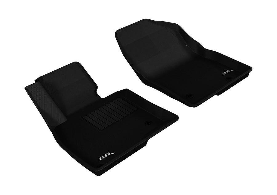 3D MAXpider Kagu Custom Fit Floor Mat (Black) Compatible with Mazda Mazda3 2014-2018 / Mazda6 2014-2021 - Front Row