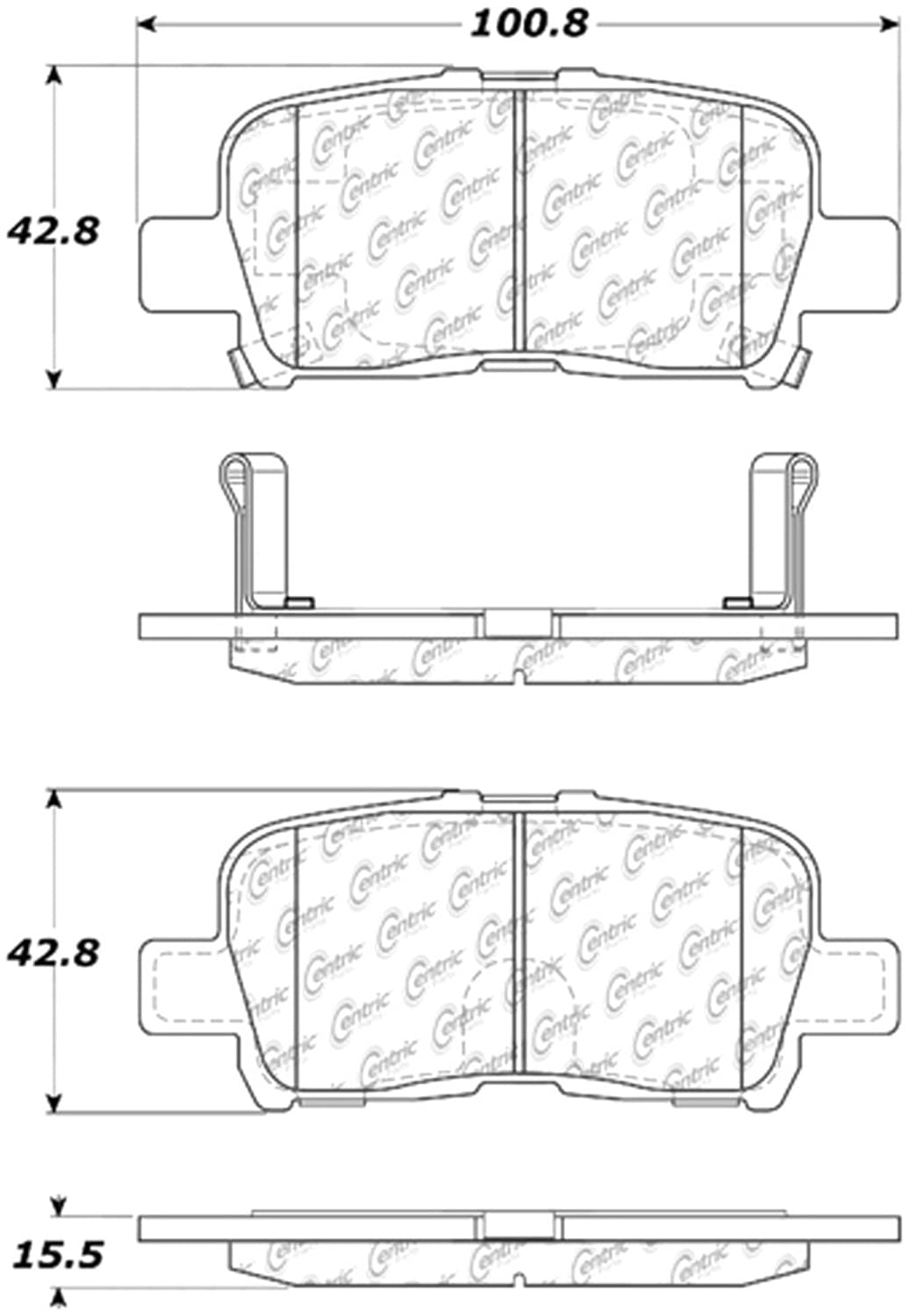 StopTech Truck & SUV Pad 319.08650