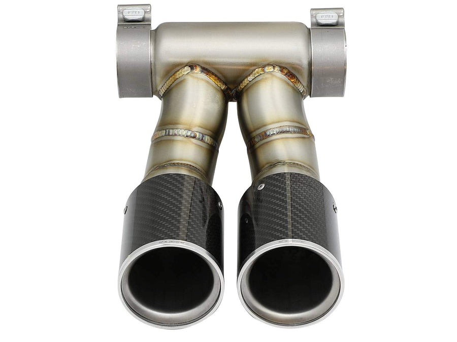 304 SS aFe Power Carbon Fiber Exhaust Tip for Porsche Cayman S/Boxster S 49C36413-C