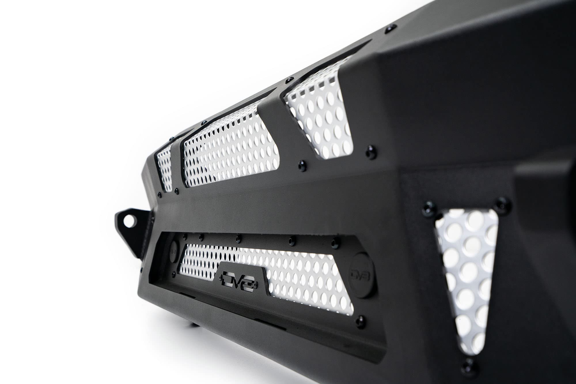 FBFF1-09 | DV8 Offroad | MTO Series Front Bumper for 2021-Current F-150 | 3 Pc Modular Construction | Factory Sensor Compliant | Strategic Airflow Cutouts | LED Light Mounts