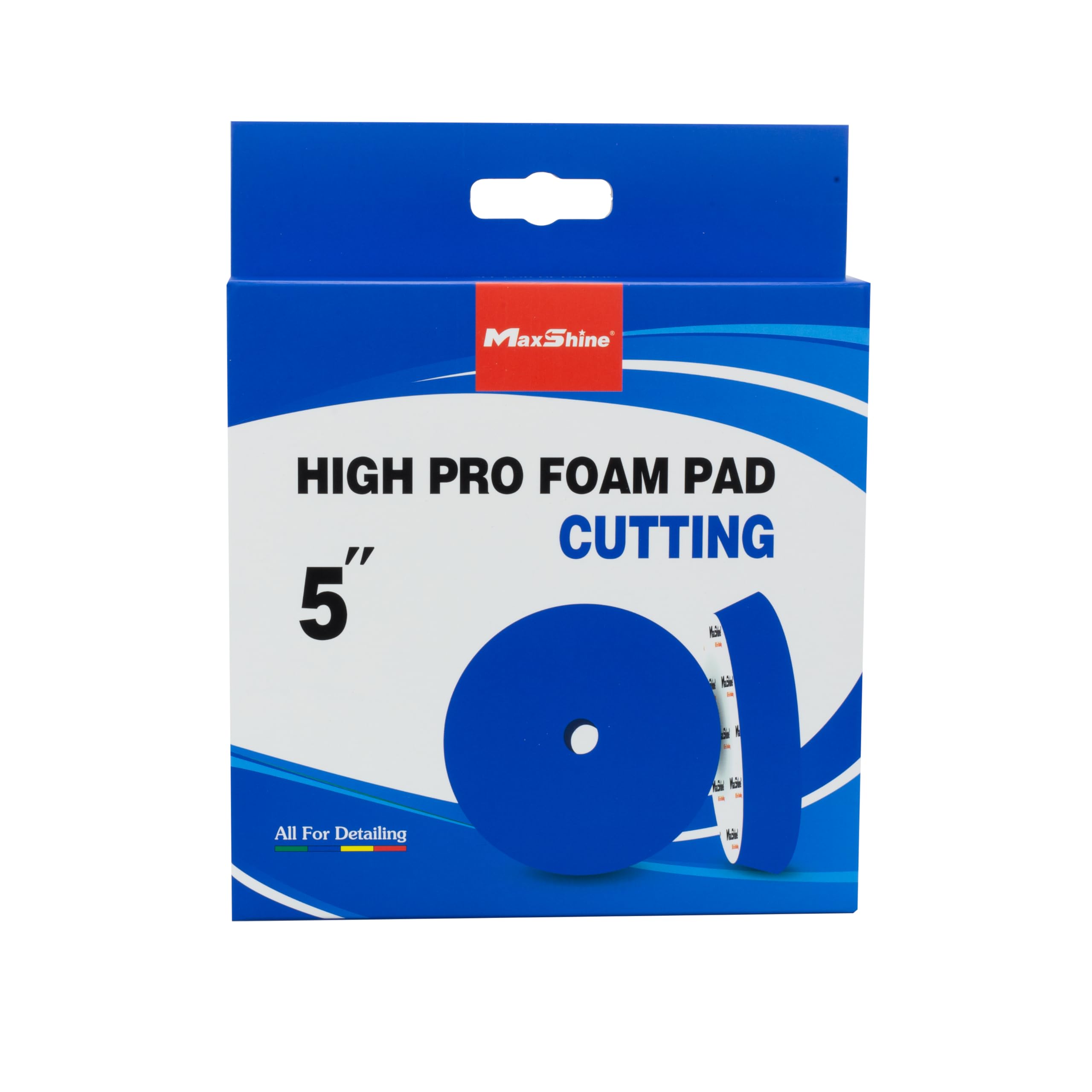 High Pro MaxShine Blue Foam Cutting Pad - 5.2 inch