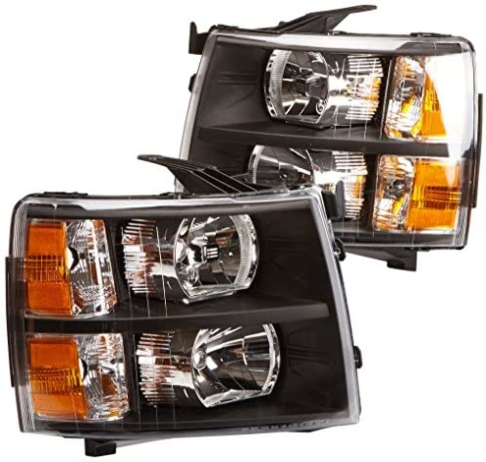 Crystal Headlights Black/Clear xTune Auto 5076991