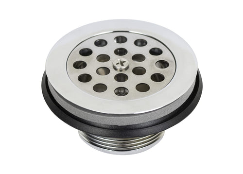 Shower ICON 14865 Strainer, Plastic w/Grille, Chrome, 1-1/2"