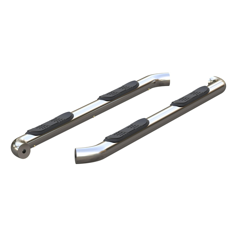 3-Inch Round ARIES Polished Stainless Steel Nerf Bars, No-Drill, Fits Select Ford Ranger SuperCrew
