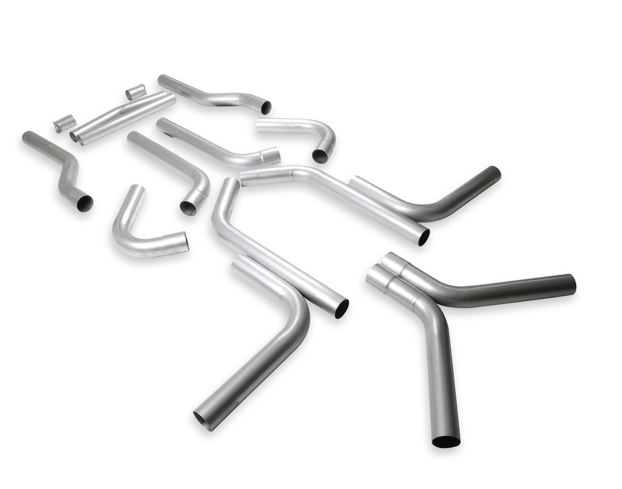 U-Fit Flowmaster 15937 Dual Exhaust Tubing Kit 16 pc. Universal 3 Inch Mandrel-Bent Aluminized Steel