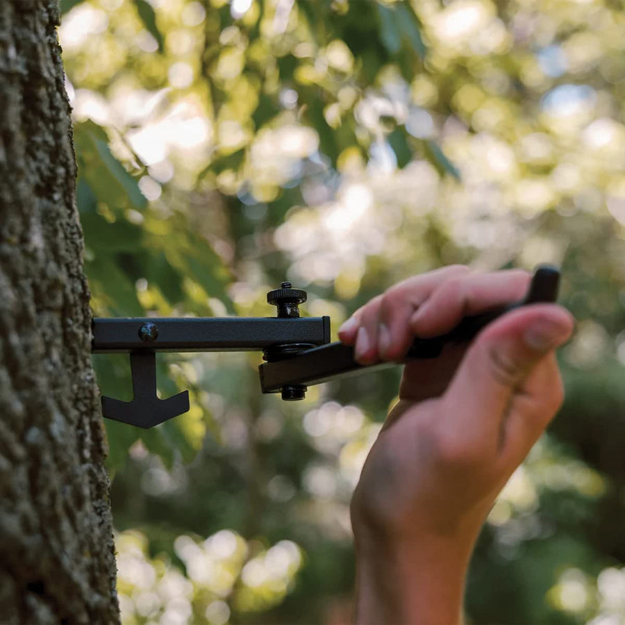 Bow Hanger Half Rack Wing Treestand 10 inch - Powder Coated Steel Tree Bow Holder - Durable & Weather-Resistant Hunting Bow Hanger - Rugged Matte Finish Screw in Bow Holder - Bow Hunting Accessories