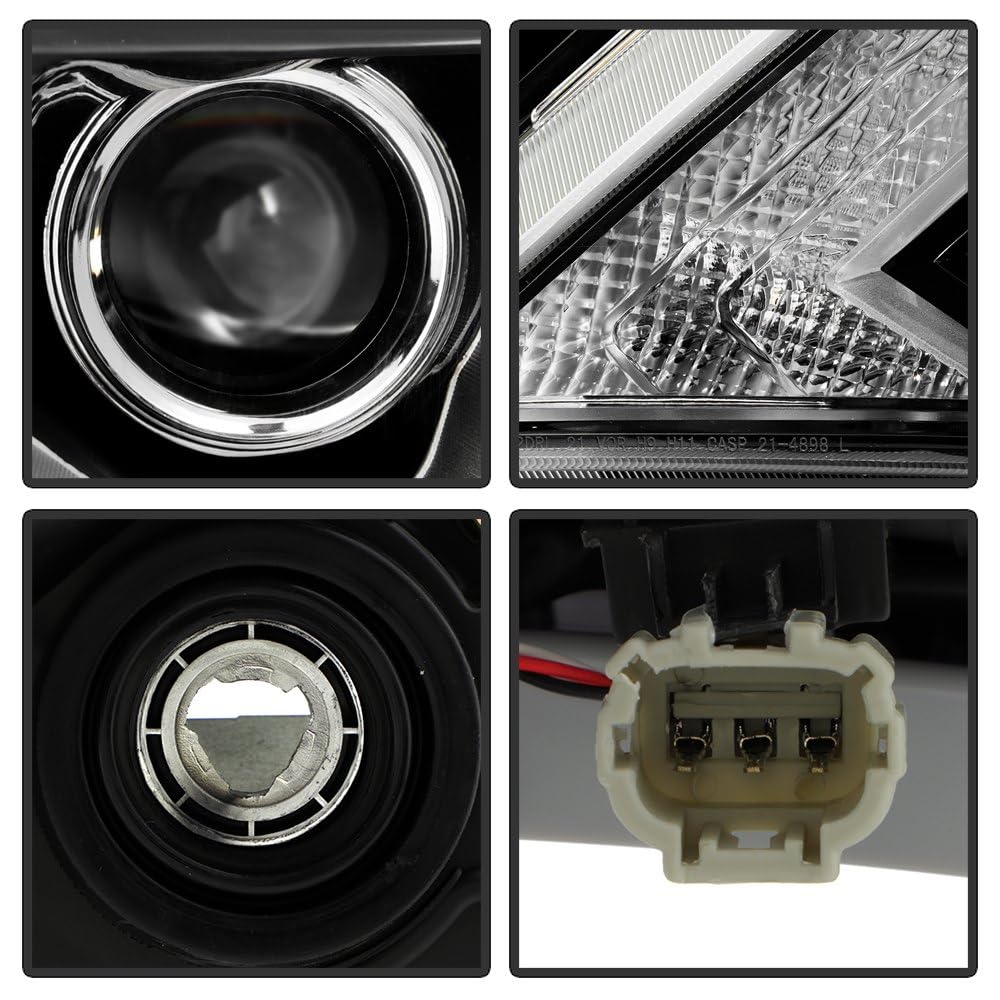 Nissan Pathfinder 17-20 Spyder (xTune) Halogen w/DRL Headlight - Low Beam-H11(Included) ; High Beam-H9(Included) ; Signal-WY21W(Included) - OE Right
