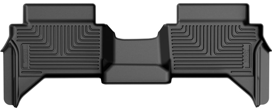 Weatherbeater Husky Liners Floor Mats | Fits 2024-2026 Toyota Tacoma, Double CAB ONLY (Excludes Hybrid) | 2nd Row, 1-pc Black - 14921