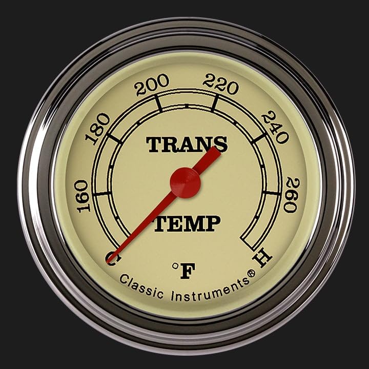 Vintage Classic Instruments VT127SLF 2-1/8" Transmission Temperature Gauge Full Sweep