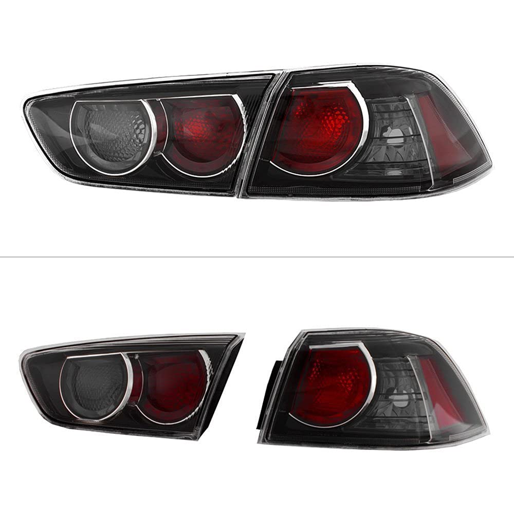 Mitsubishi Lancer Spyder (xTune) 08-15 OE Style Tail Lights - Bla