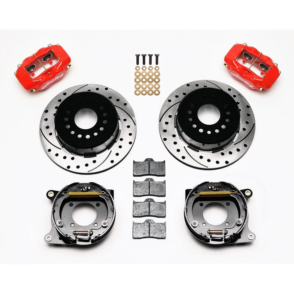 P/S Park Brake Kit, FDLI Drilled, Red