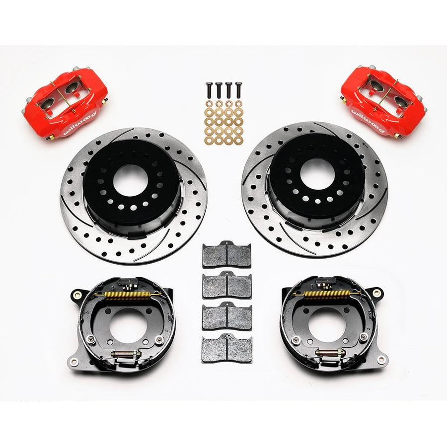 P/S Park Brake Kit, FDLI Drilled, Red