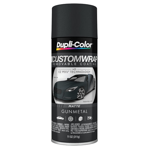 Custom Wrap Matte Dupli-Color ECWRC8147 Removable Automotive Paint – Gunmetal Spray Paint - 11 oz. Aerosol Can