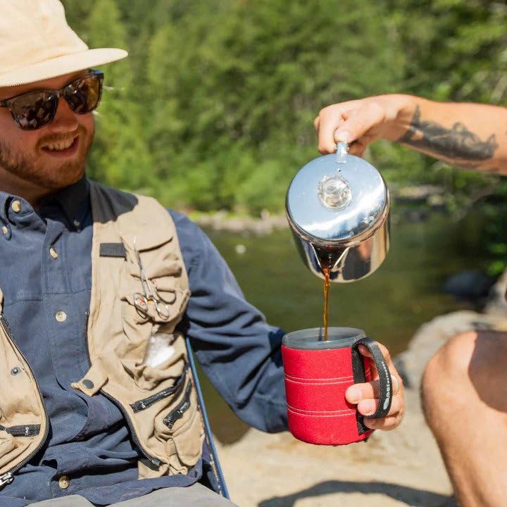 GSI Outdoors Neoprene Lightweight Backpacker Mug for Camping and Backpacking - 17 oz - Heathered Blue