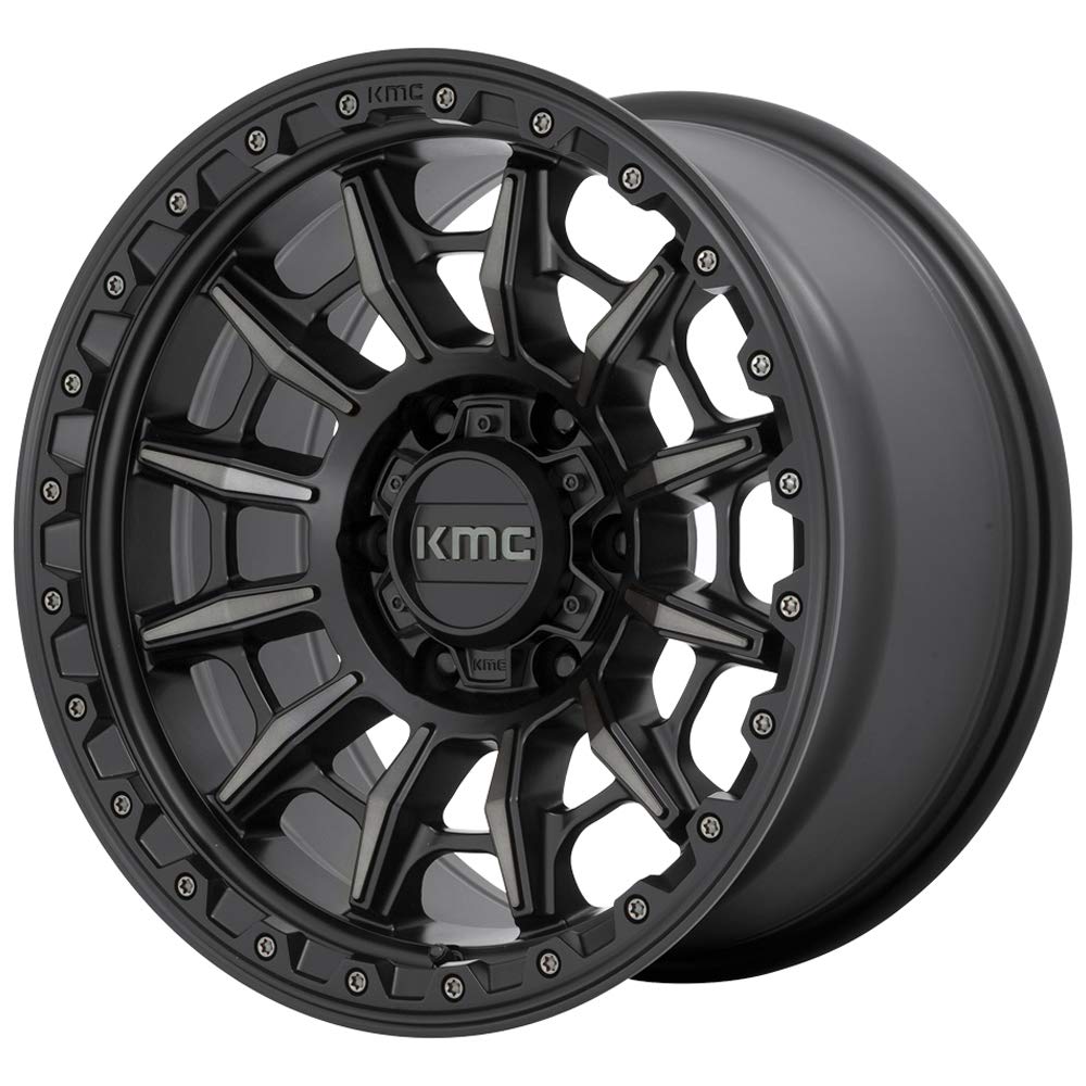 CARNAGE KMC Wheels 17X9 6X5.55 0mm SATIN BLACK WITH GRAY TINT - KM54779068400
