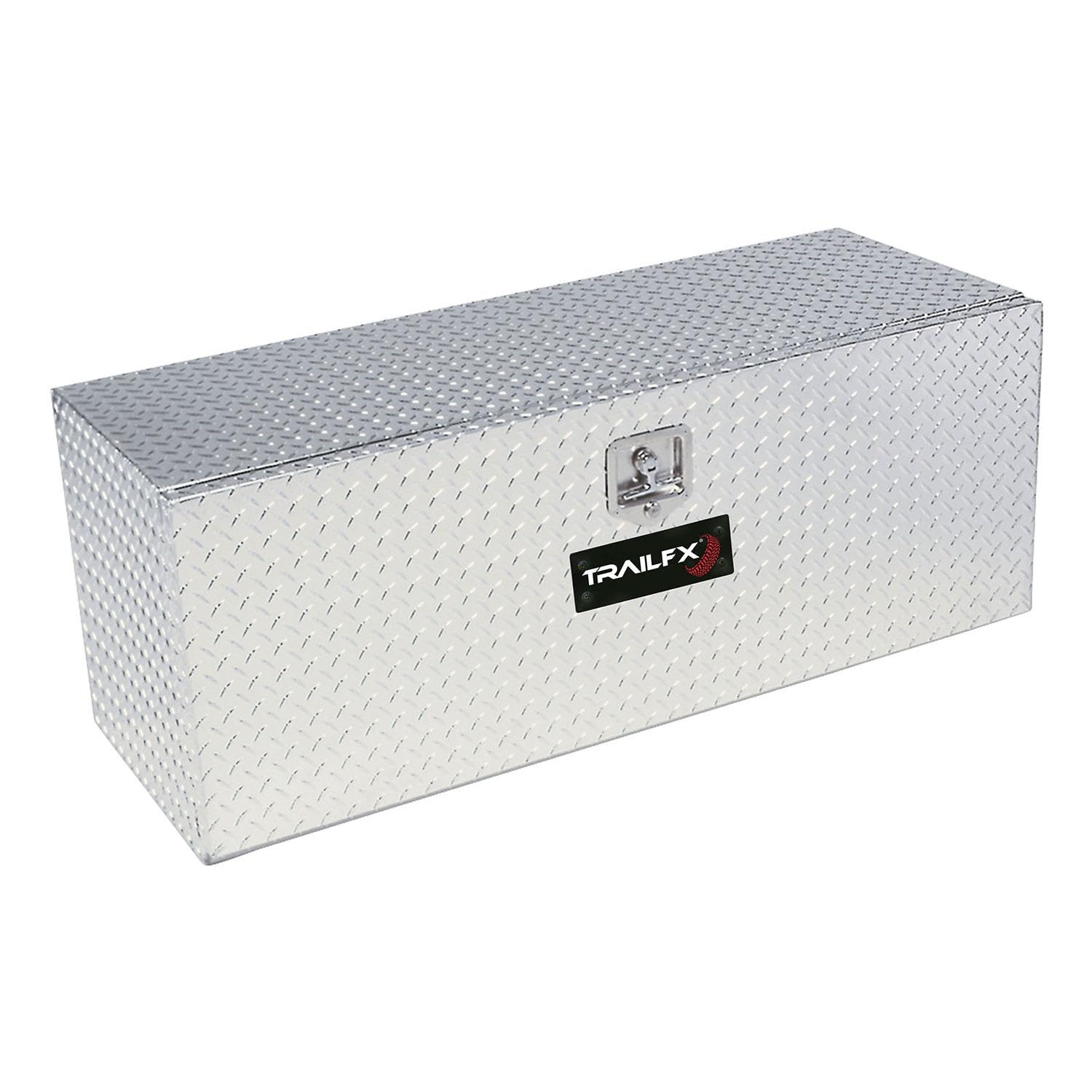 TrailFX Single Lid Truck Bed Tool Box Underbody Polished 16-Gauge Diamond Tread Aluminum 6.8 Cubic Foot 36" Length 17-1/2" Width 18" Height Bright Finish TrailFX 190361