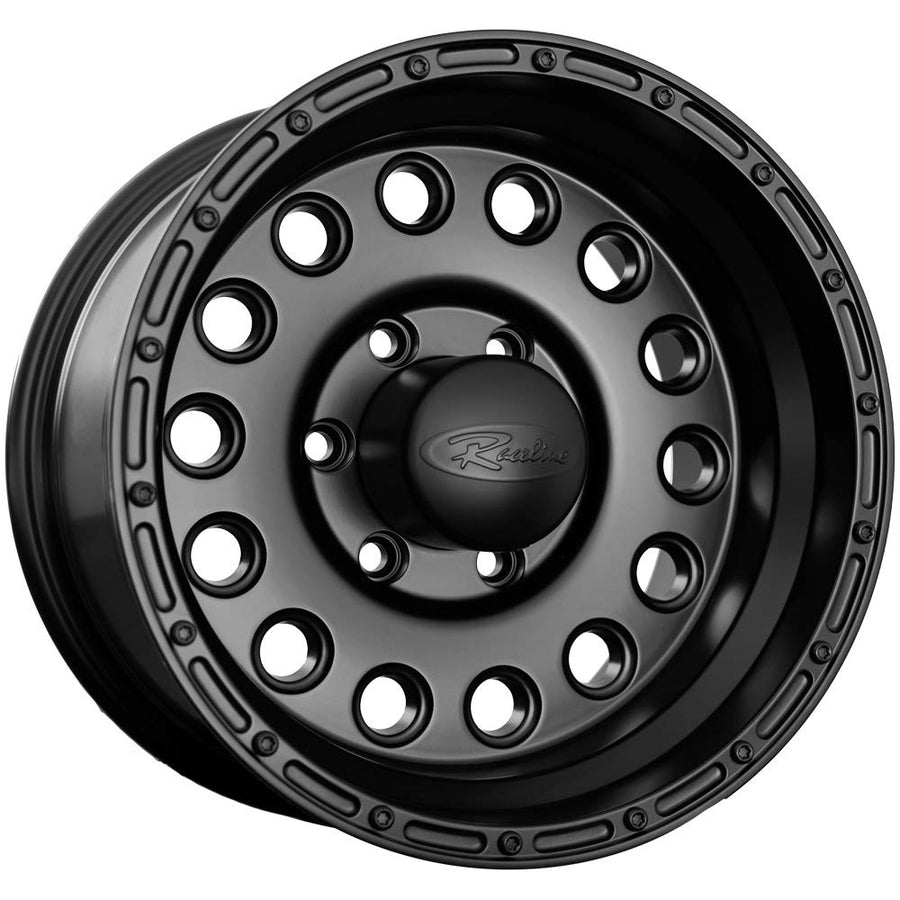 Raceline Rock Crusher 15x10 5x114.3-47mm Black Wheel Rim