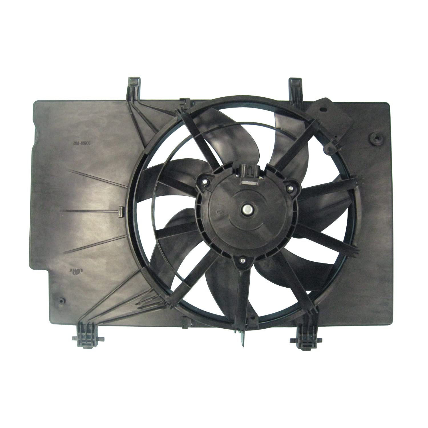 Cooling Fan Assembly TYC 622500 Replacement Compatible with Ford Fiesta, Black