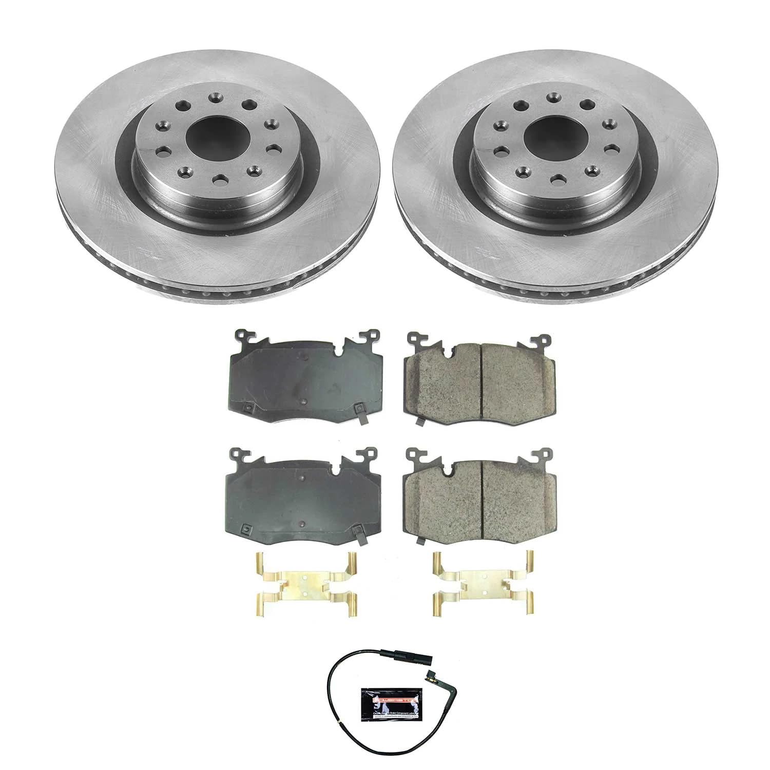 Power Stop KOE8317 Front Brake Kit-OE Brake Rotors & Ceramic Brake Pads For Cadillac CT6 2019 [Model Specific]