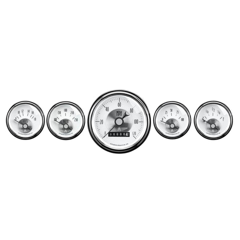 2007 AUTO METER Prestige White 5 PC. KIT Box, Wheel Odometer