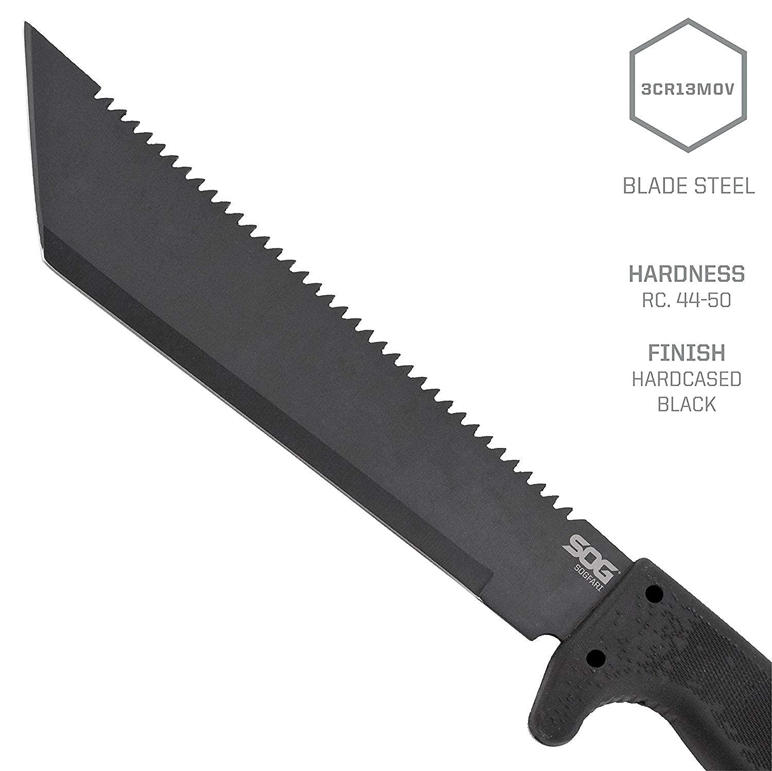 10 in. SOGfari Machete, Kraton, Tanto Plain