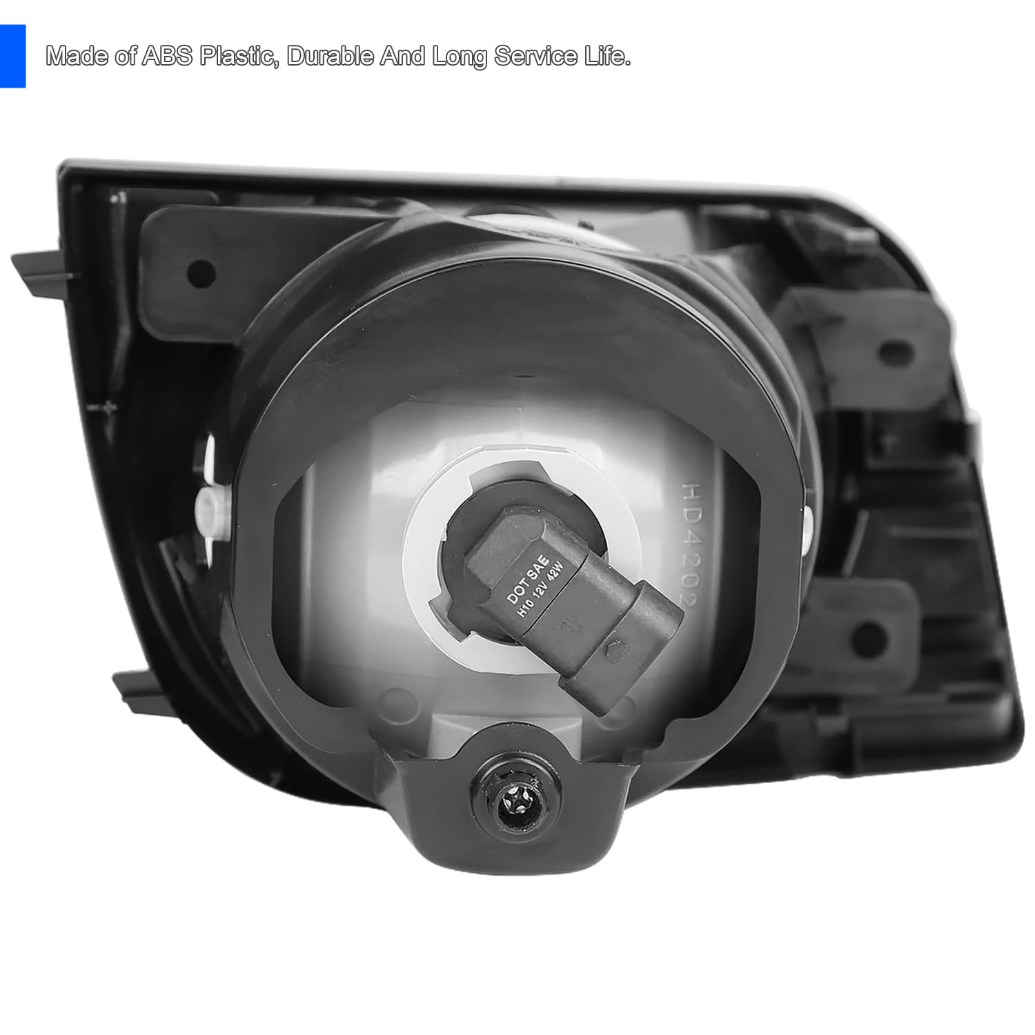 Fog Lights + Switch + Black Bezels SPEC-D TUNING Compatible with 2008-2017 Toyota Sequoia, L+R Pair Assembly