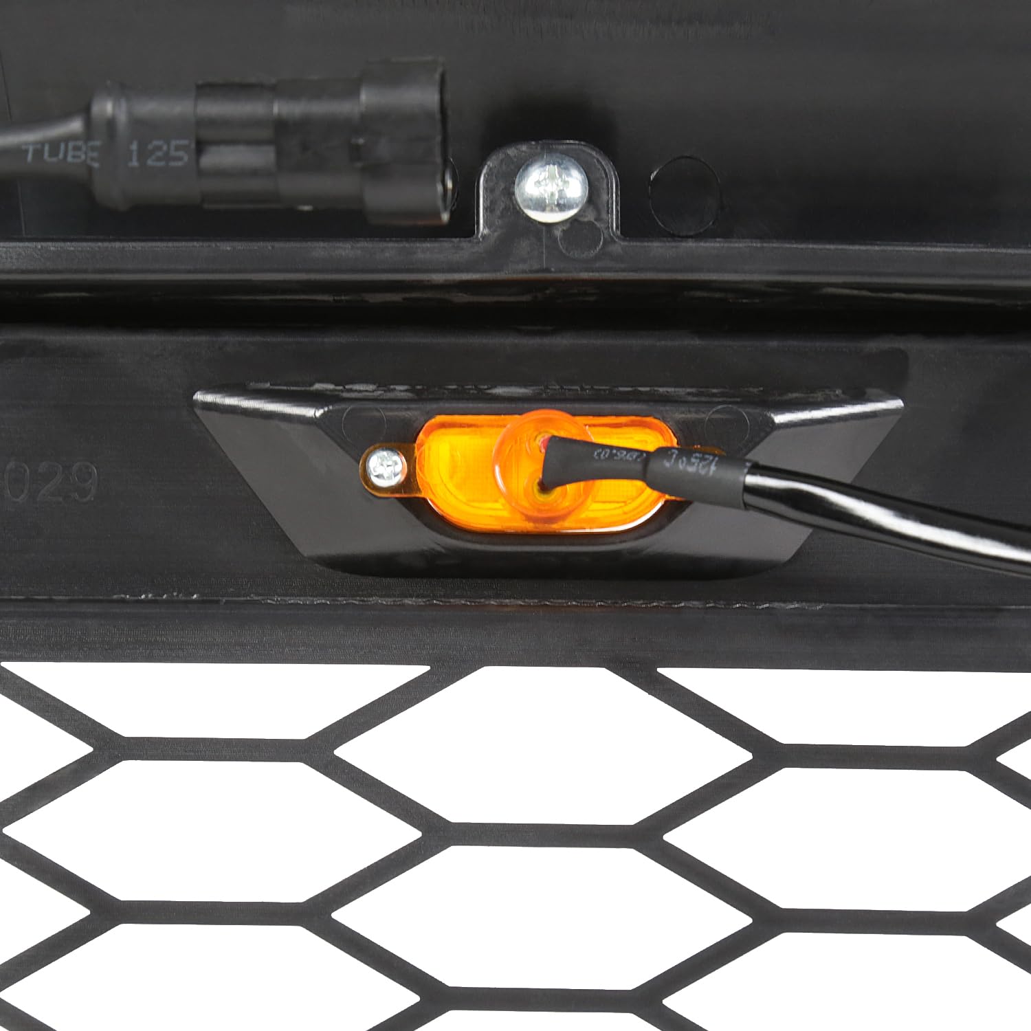Matte Black Mesh Style SPEC-D TUNING Front Hood Grill Grille w/LED Lights Compatible with 2005-2011 Toyota Tacoma