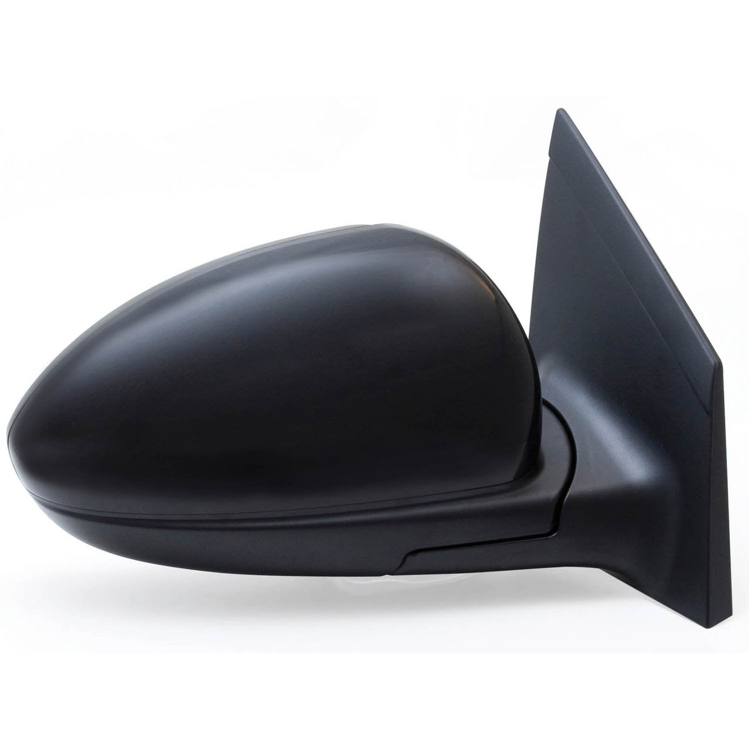 Passenger Side Fit Mirror for Chevrolet Cruze, Black, PTM Cover, w/o BLIS, Foldaway, Heated Power