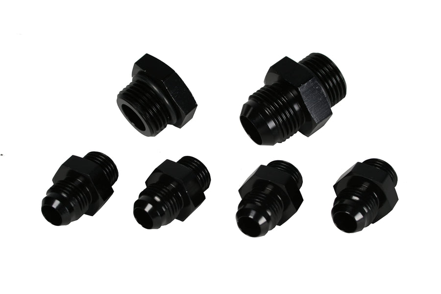 Fuel Pressure Regulator Fitting Kit Aeromotive 15202 for Dual Carburetor Systems
