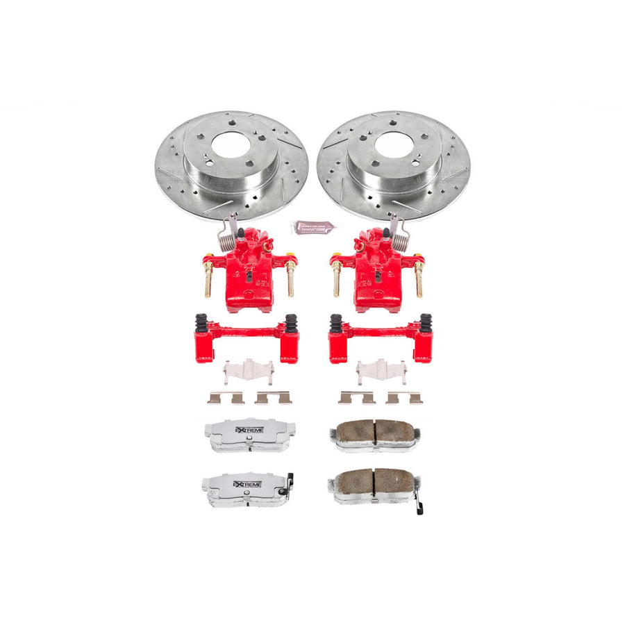 Power Stop KC1168-26 Z26 Street Warrior Rear Brake Kit Infiniti Nissan For INFINITI I30 1996-2001, Nissan Maxima 1995-2001 [Model Specific]