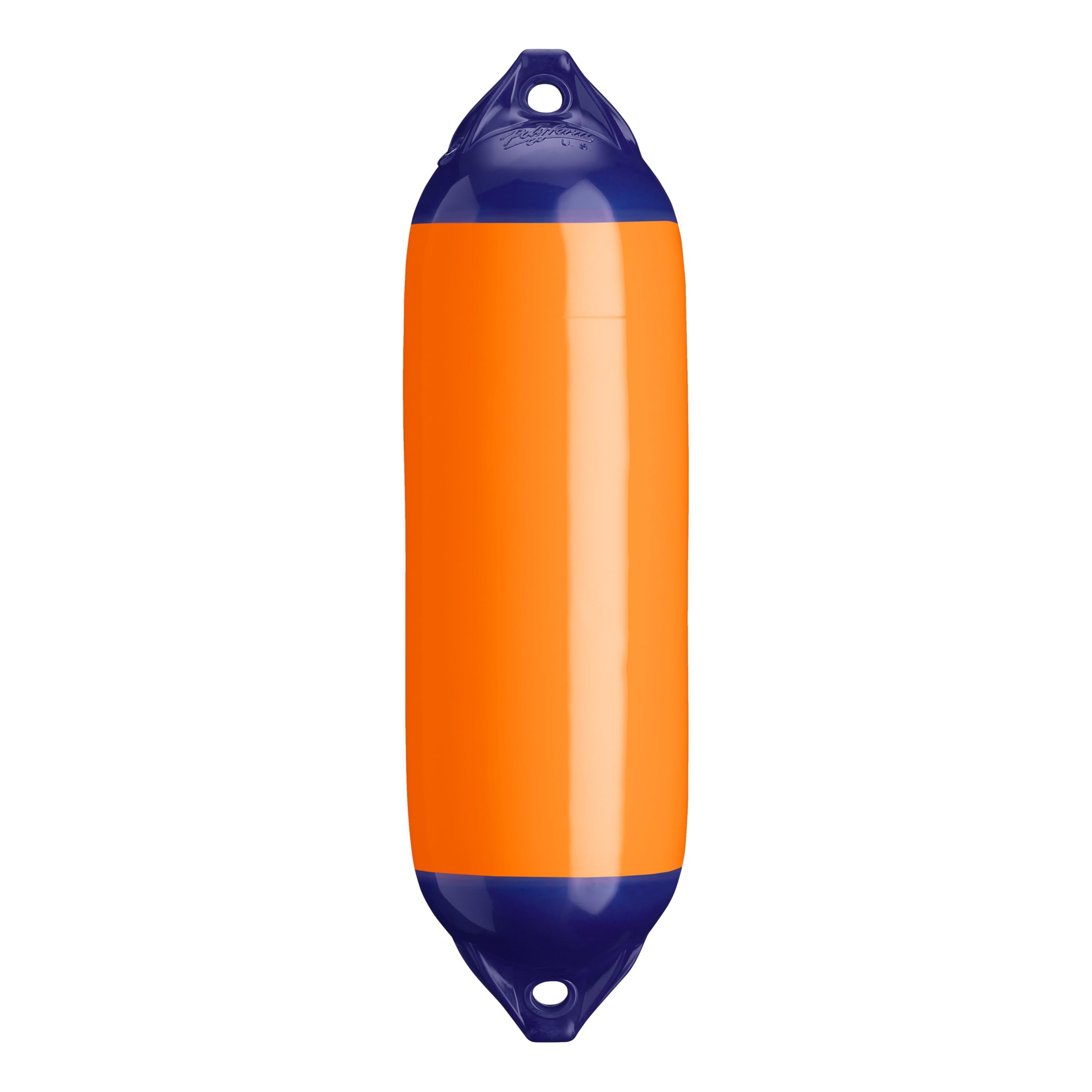 F-02 Polyform Boat Fender Standard Blue Ropehold - Orange