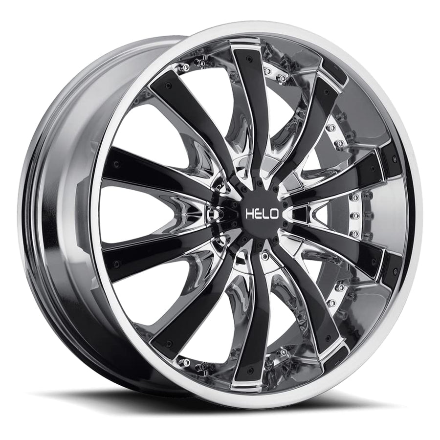 HE875 Helo 28X10 5X4.75/5.0 CHR W/ ACCENTS 38MM - HE87528106238