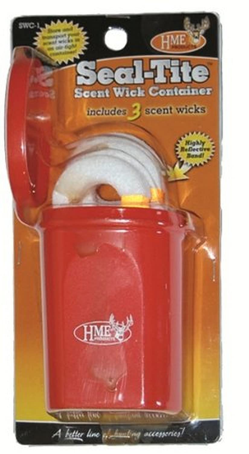 Big Dipper HME Container | Highly-Effective Versatile Multiple-Use Combo of 3 Big Dipper Scent Wicks with Reflective Bands & Seal-Tite Resealable Container