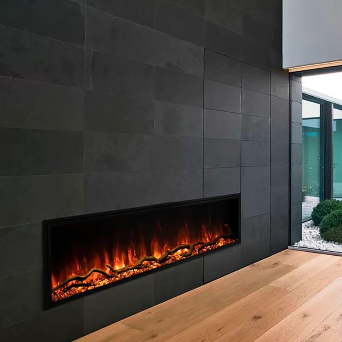 56" Modern Flames Slim Built-in Landscape Pro Electric Wall Fire Place