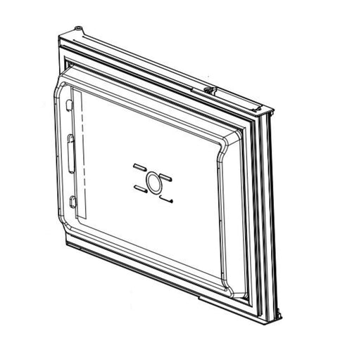 Door Assembly Norcold INC 638530 Foamed Upper Black
