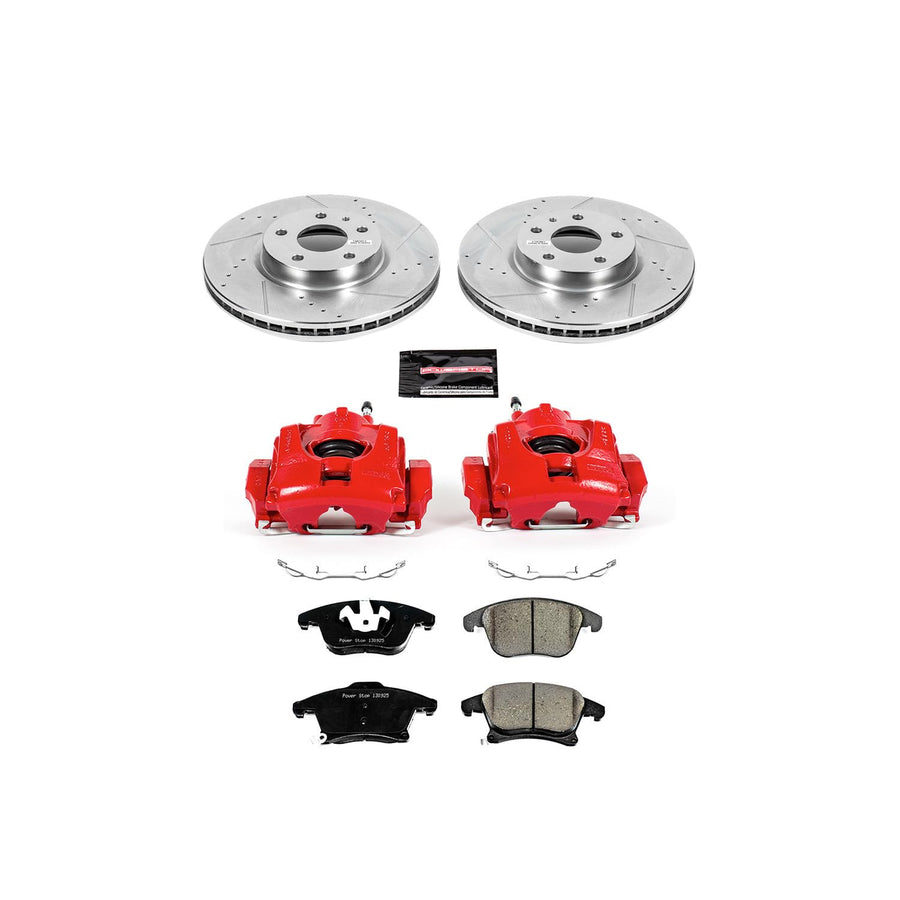 Power Stop Front Z23 Evolution Sport Brake Kit KC6399 (with Calipers) For Ford Fusion 2013-2020, Lincoln MKZ 2013-2016 [Model Specific]