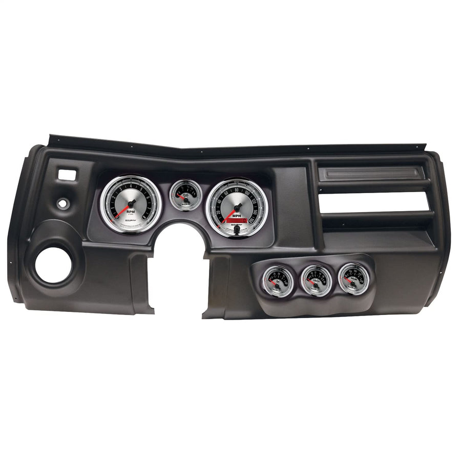 AutoMeter Dash Kit Direct Fit, (5" X2, 2 1/16" X4), Chevy Chevelle Vent 69, American Muscle (2911-01)