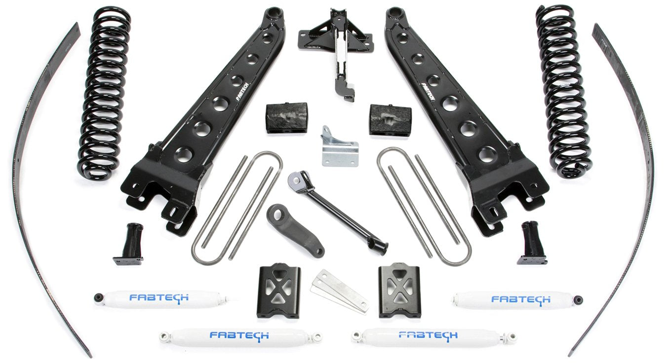 Fabtech 8" Performance Shocks & Radius Arm System with Coils for 05-07 Ford F250 4WD, No Factory Overload